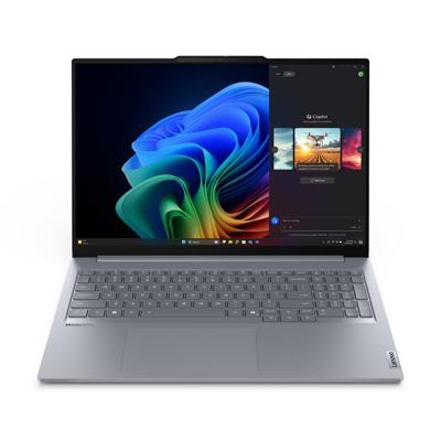 Lenovo ThinkBook 16 G7 QOY Copilot+ PC Qualcomm Snapdragon X1P-42-100 Laptop 40,6 cm (16") WUXGA 32 GB LPDDR5x-SDRAM 512 GB SSD Wi-Fi 7 (802.11be) Windows 11 Pro Grijs
