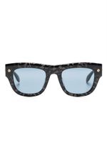 Alexander McQueen tinted tortoiseshell sunglasses - Noir