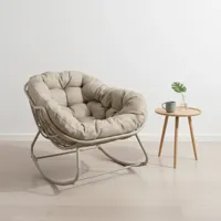 Lounge schommelstoel Royal Rocking II creme Lounge schommelstoel Royal Rocking II creme
