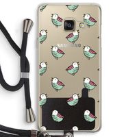 Vogeltjes: Samsung Galaxy A3 (2016) Transparant Hoesje met koord