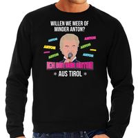 Apres ski sweater voor heren - meer of minder Anton - zwart - apresski/wintersport - Wilders