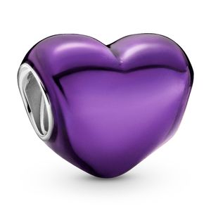 Pandora 799291C01 Bedel Metallic Purple Heart zilver