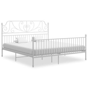 Bedframe metaal wit 180x200 cm