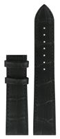 Horlogeband Tissot T600031944 / T610031948 Leder Zwart 20mm