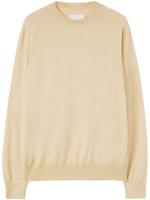 Jil Sander pull en laine à col rond - Tons neutres