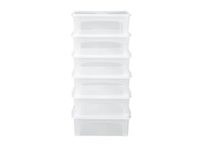 LIVARNO home Transparante box (Set van 6 kleine bakjes)