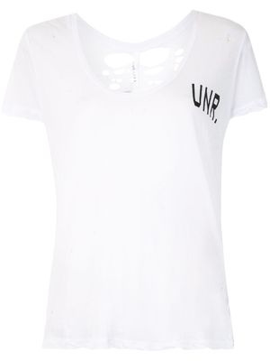 UNRAVEL PROJECT t-shirt à imprimé photographique - Blanc