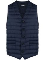 BOSS Bodywarmer met V-hals - Blauw - thumbnail