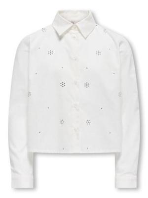 Kids ONLY winter t-shirt meisjes - wit - KogClara - oversize fit