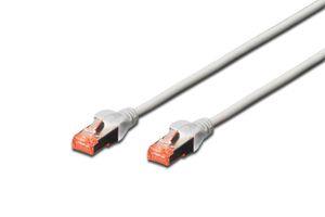 Digitus DK-1644-050 RJ45 Netwerkkabel, patchkabel CAT 6 S/FTP 5.00 m Grijs Halogeenvrij, Verdraaide paren, Snagless, Vlambestendig 1 stuk(s)