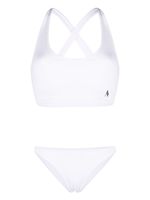 The Attico bikini nervuré à patch logo - Blanc - thumbnail