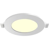 LED Downlight Inbouwspot - Brinton Thin - 3W 220lm 120° Bundelhoek - Warm Wit 3000K - IP40 - Rond - Wit - Ø85mm Buitenmaat - Ø70mm Zaagmaat