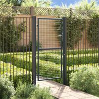 Gaaspoort 100x255 cm gegalvaniseerd staal grijs
