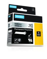 Labeltape DYMO IND RHINO 18485 Polyester Tapekleur: Metallic Tekstkleur:Zwart 9 mm 5.5 m - thumbnail