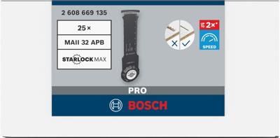 Bosch Accessoires PRO MAII 32 APB invalzaagblad | 32 x 80 mm | 50 stuks - 2608669135