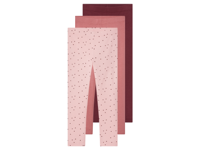 lupilu 3 kinder leggings (roze/roze/bordeaux, 122/128)