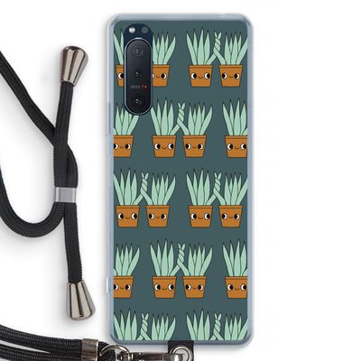 Sansevieria: Sony Xperia 5 II Transparant Hoesje met koord