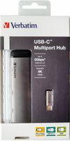 Verbatim USB 3.2 Gen 1 multiport hub, USB-C > 2x USB-A + USB-C + HDMI usb-hub PD, opladen tot 100 watt - thumbnail
