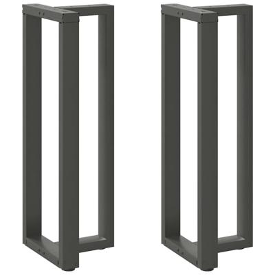 Bartafelpoten 2 st T-vormig 50x35x(110-111) cm staal antraciet