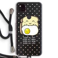 Sleep All Day: Pixel 4a 5G Transparant Hoesje met koord