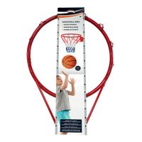 Alert Metalen Basketbal Ring met Net Oranje
