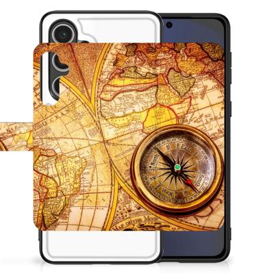 Samsung Galaxy S24 FE Bloemen Hoesje Gouden Bloemen