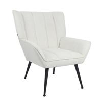 Bronx71 Fauteuil City linnen off white.