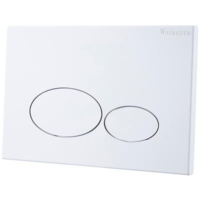 Wiesbaden X32 Metal Drukplaat voor Inbouwreservoir - Glans Wit