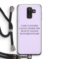 Regenboog: Samsung Galaxy J8 (2018) Transparant Hoesje met koord