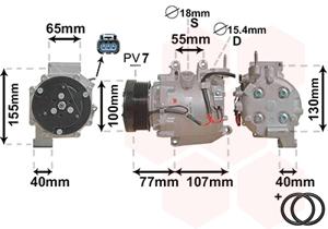 Van Wezel Airco compressor 2500K232