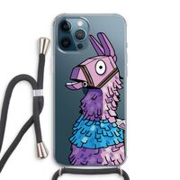 Lama: iPhone 12 Pro Max Transparant Hoesje met koord