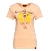 Queen Kerosin Nobody&apos;s Baby T-Shirt Peach-S