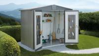 Biohort Europa 2A metalen tuinhuis 244x84x203 cm- Zadeldak- Metaal- Biohort Biohort Europa 2A metalen tuinhuis 244x84x203 cm- Zadeldak- Metaal- Biohort