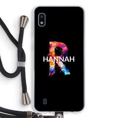 Abstract Spectrum: Samsung Galaxy A10 Transparant Hoesje met koord