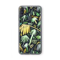 Tropical Palms Dark: Samsung Galaxy A11 Transparant Hoesje
