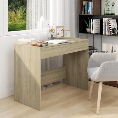 Bureau 101x50x76,5 cm bewerkt hout sonoma eikenkleurig