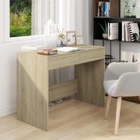 Bureau 101x50x76,5 cm bewerkt hout sonoma eikenkleurig - thumbnail