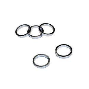VWP balhoofdtussenring spacer alu 5mm 1" zilver p/5