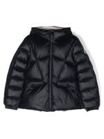 Moncler Enfant logo-patch padded jacket - Bleu - thumbnail