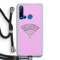 Home Is Where The Wifi Is: Huawei P20 Lite (2019) Transparant Hoesje met koord