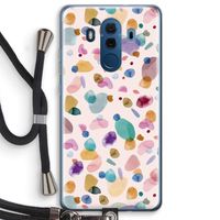 Terrazzo Memphis Pink: Huawei Mate 10 Pro Transparant Hoesje met koord
