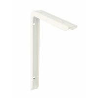 AMIG Plankdrager/planksteun - aluminium - gelakt wit - H120 x B80 mm - max gewicht 75 kg