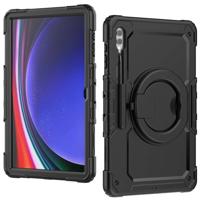 Mobilize Rotating Defender Case Stand Function for Samsung Galaxy Tab S9 Ultra/S10 Ultra 14.6 Black