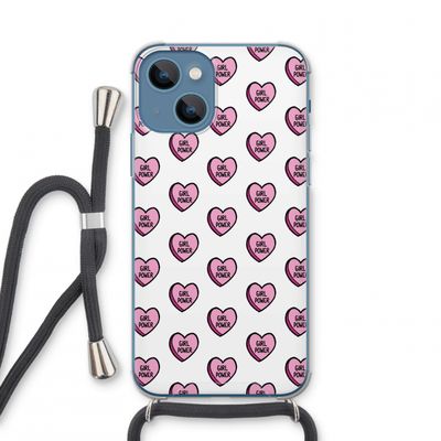 GIRL POWER: iPhone 13 mini Transparant Hoesje met koord