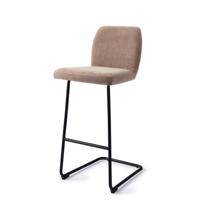 Jesper Home Barkruk 'Ikata' Arch Black, kleur Mocha Mist (zithoogte 75cm)
