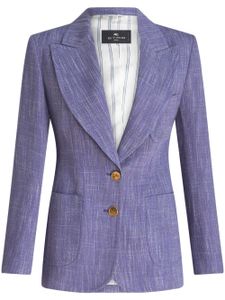 ETRO blazer à simple boutonnage - Violet