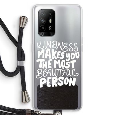 The prettiest: Oppo A95 5G Transparant Hoesje met koord