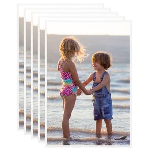 VidaXL Fotolijsten 5 st voor tafel 21x29,7 cm mdf wit