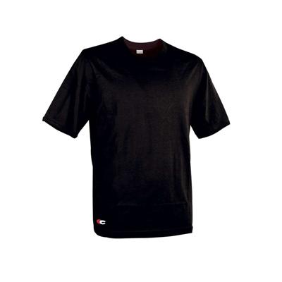 Uniseks T-Shirt met Korte Mouwen Cofra Zanzibar Zwart Maat L