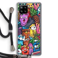 Vexx Mixtape: Samsung Galaxy A42 5G Transparant Hoesje met koord